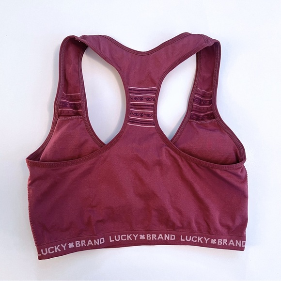 Maroon Lucky Brand Sports Bra - Picture 2 of 2